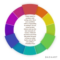 a colorful circle with a quote on it